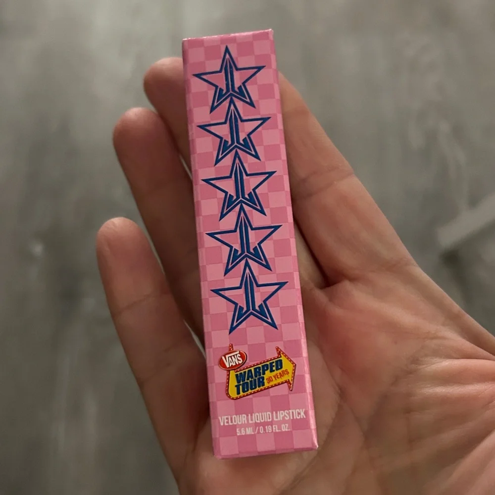 Jeffree Star Warped Tour Red Velour Liquid Lipstick Vans Collab New in Box